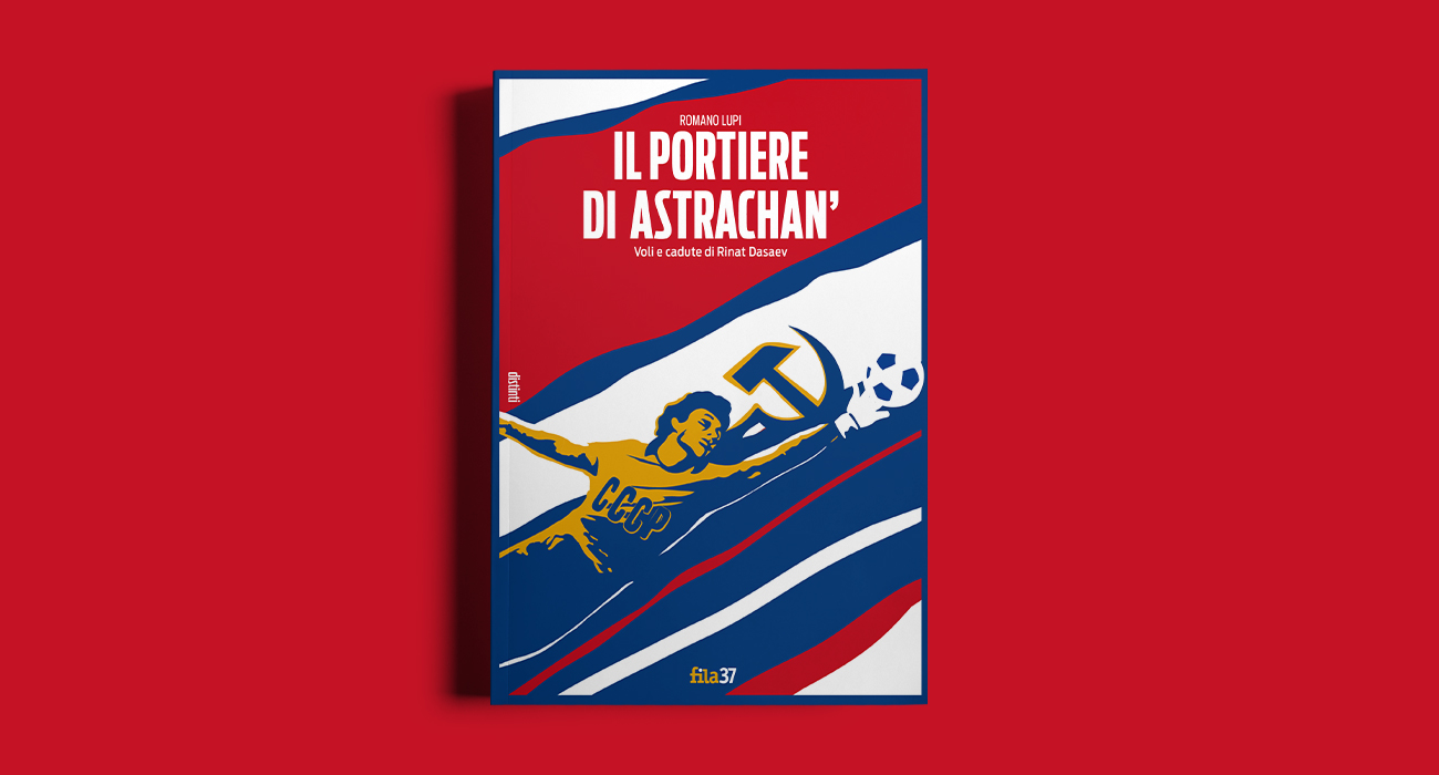 Copertina del libro Il portiere di Astrachan' realizzata dall'agenzia grafica Studio Polpo